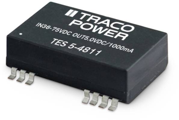 TracoPower TES 5-4823 DC/DC pretvarač, SMD 48 V/DC → 15 V/DC, -15 V/DC 165 mA 5 W