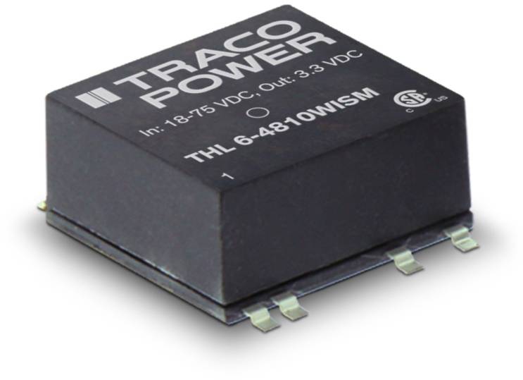 TracoPower THL 6-2413WISM DC/DC pretvarač, SMD 24 V/DC → 15 V/DC 400 mA 6 W