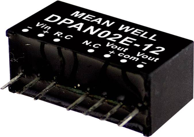 MEAN WELL DPAN02C-05 DC/DC pretvarački modul 36 V/DC → 5 V/DC, -5 V/DC 200 mA 2 W