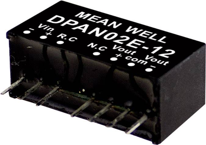 MEAN WELL DPAN02C-12 DC/DC pretvarački modul 36 V/DC → 12 V/DC, -12 V/DC 83 mA 2 W