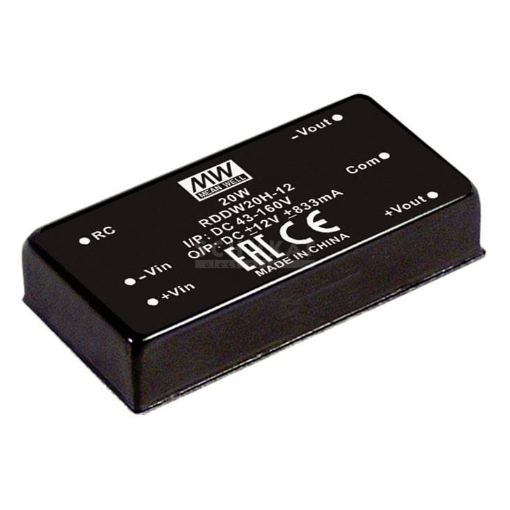 MEAN WELL RDDW20F-05 DC/DC pretvarač 9 V/DC → 5 V/DC, -5 V/DC 2 A 20 W