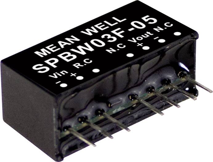 MEAN WELL SPBW03F-05 DC/DC pretvarački modul 9 V/DC → 5 V/DC 600 mA 3 W