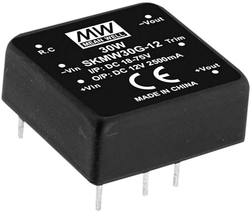 MEAN WELL SKMW30F-15 DC/DC pretvarač 9 V/DC → 15 V/DC 2 A 30 W