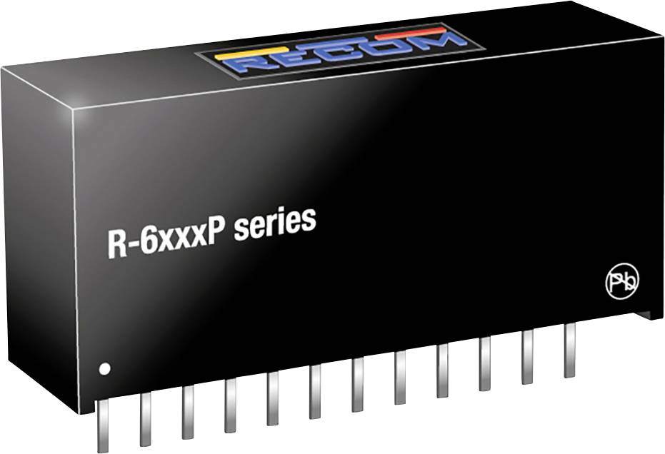 RECOM R-625.0P DC/DC pretvarač za štampanu ploču 9 V → 9 V 2 A SIP-12