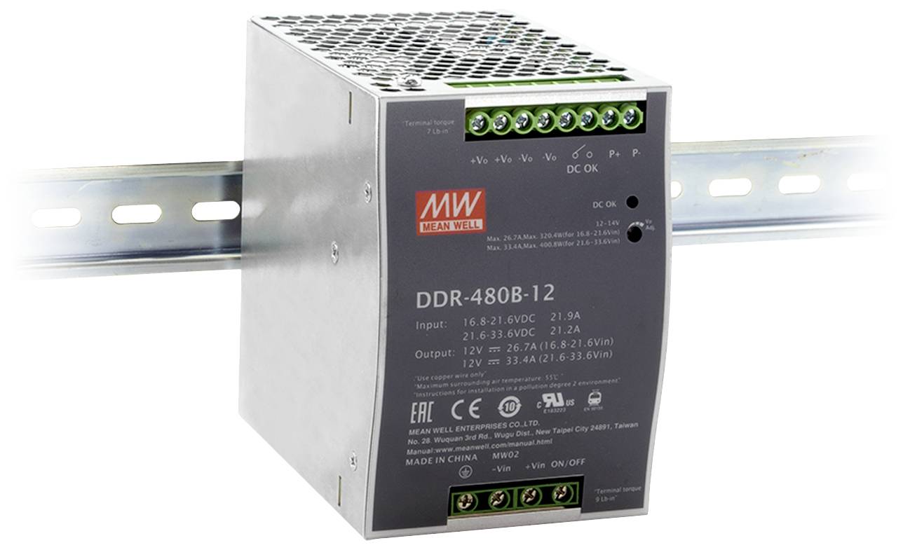 MEAN WELL DDR-480D-24 DC/DC pretvarač 67,2 V/DC → 24 V 20 A 480 W
