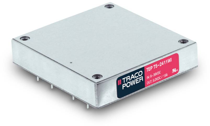 TracoPower TEP 75-7212WI DC/DC pretvarački modul 110 V/DC → 12 V/DC 6,3 A 75 W