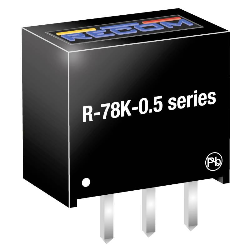 RECOM R-78K12-0.5 DC/DC pretvarač 15 V/DC → 12 V 0,5 A 6 W