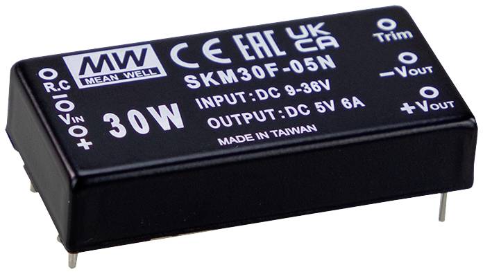 MEAN WELL SKM30G-05N DC/DC pretvarač za štampanu ploču 18 V → 5,5 V/DC 6 A 30 W