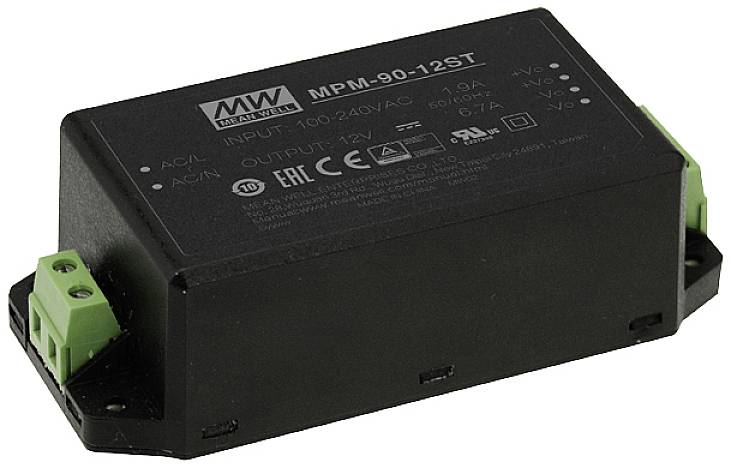 MEAN WELL MPM-90 prekidačko napajanje 80 V/AC → 12 V/DC 6,7 A