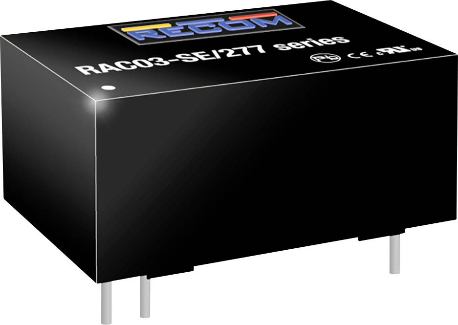 RECOM RAC03-12SE/277 AC/DC napajanje za štampanu ploču 12 V 3 W