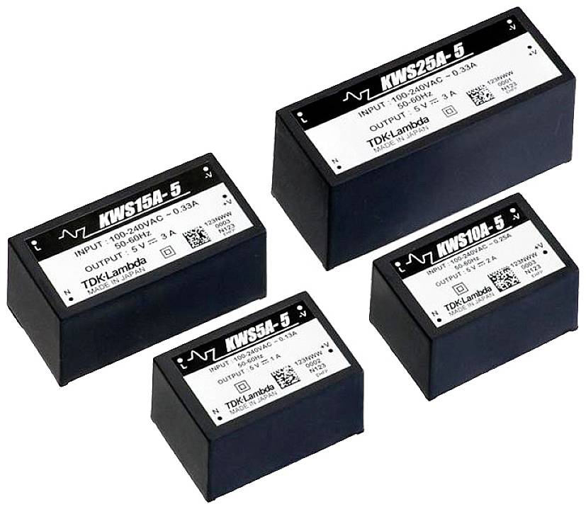 TDK-Lambda KWS5A-5 AC/DC napajanje za štampanu ploču 85 V/AC → 5 V 1 A