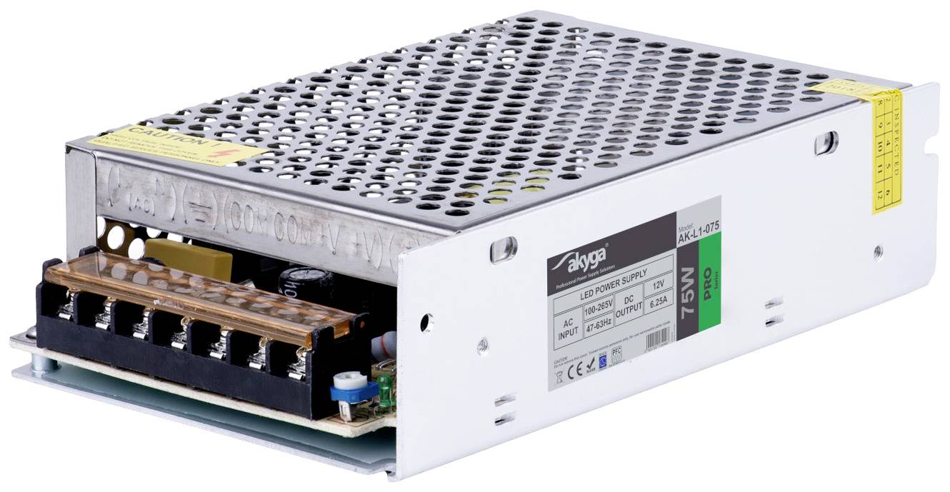 Akyga AK-L1-075 industrijsko napajanje 100 V → 15 V/DC 6,25 A