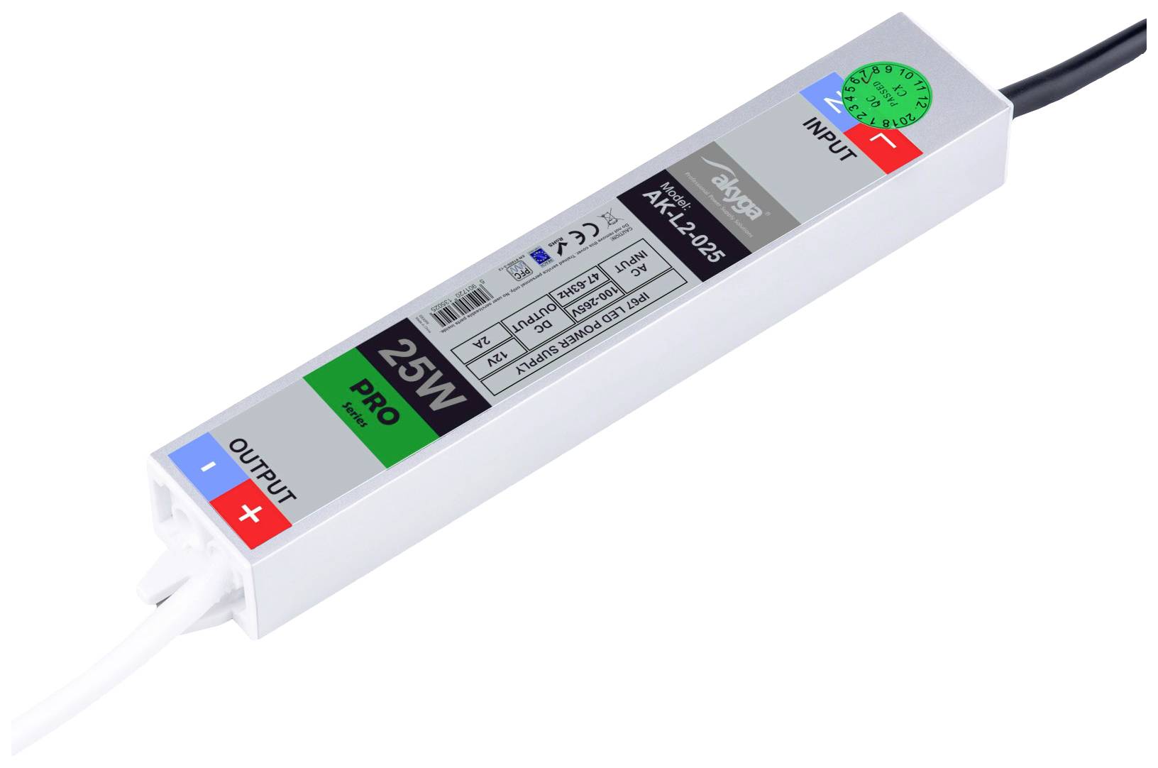 Akyga AK-L2-025 industrijsko napajanje 100 V → 12 V/DC 2 A
