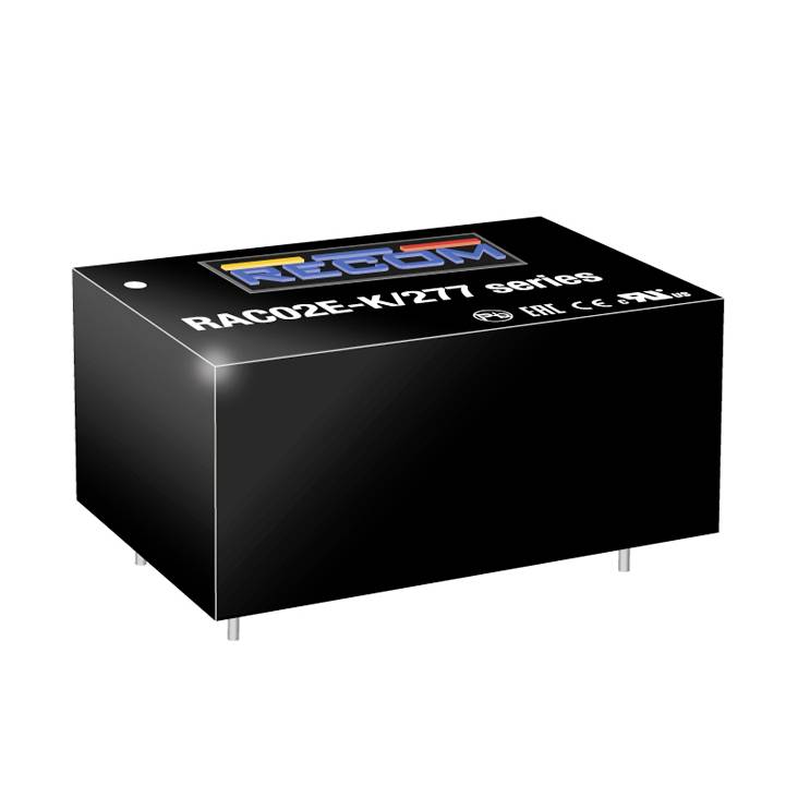 RECOM RAC02E-05SK/277 prekidačko napajanje 120 V/DC → 5 V 0,4 A