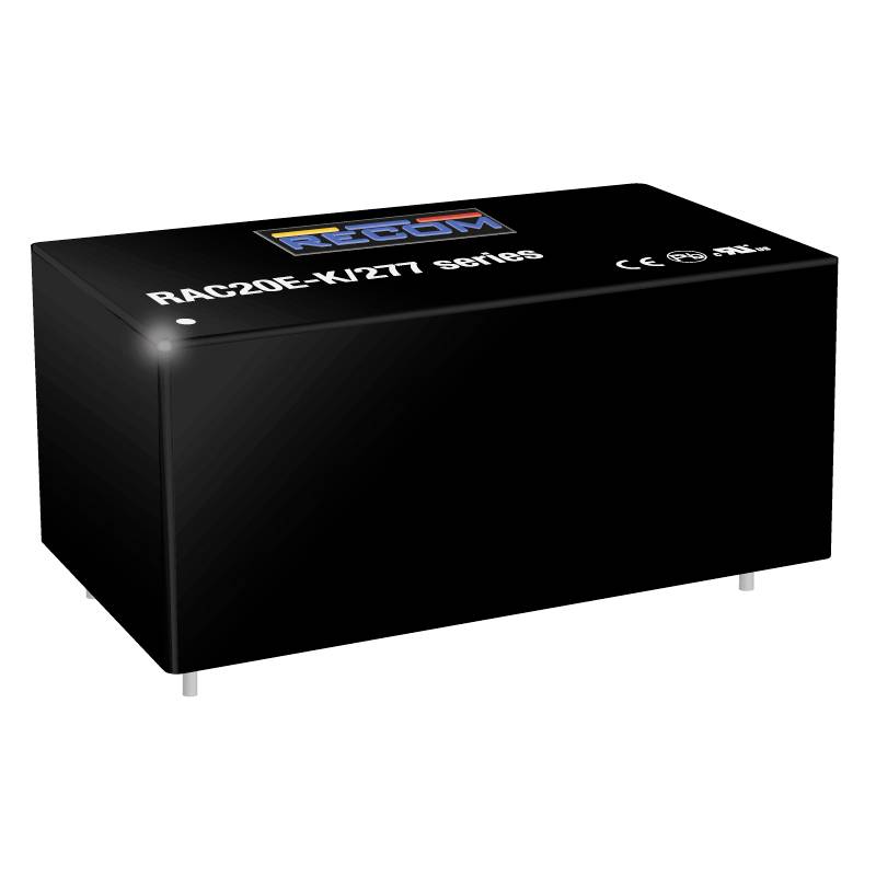 RECOM RAC20E-05SK/277 prekidačko napajanje 120 V/DC → 5 V 4 A