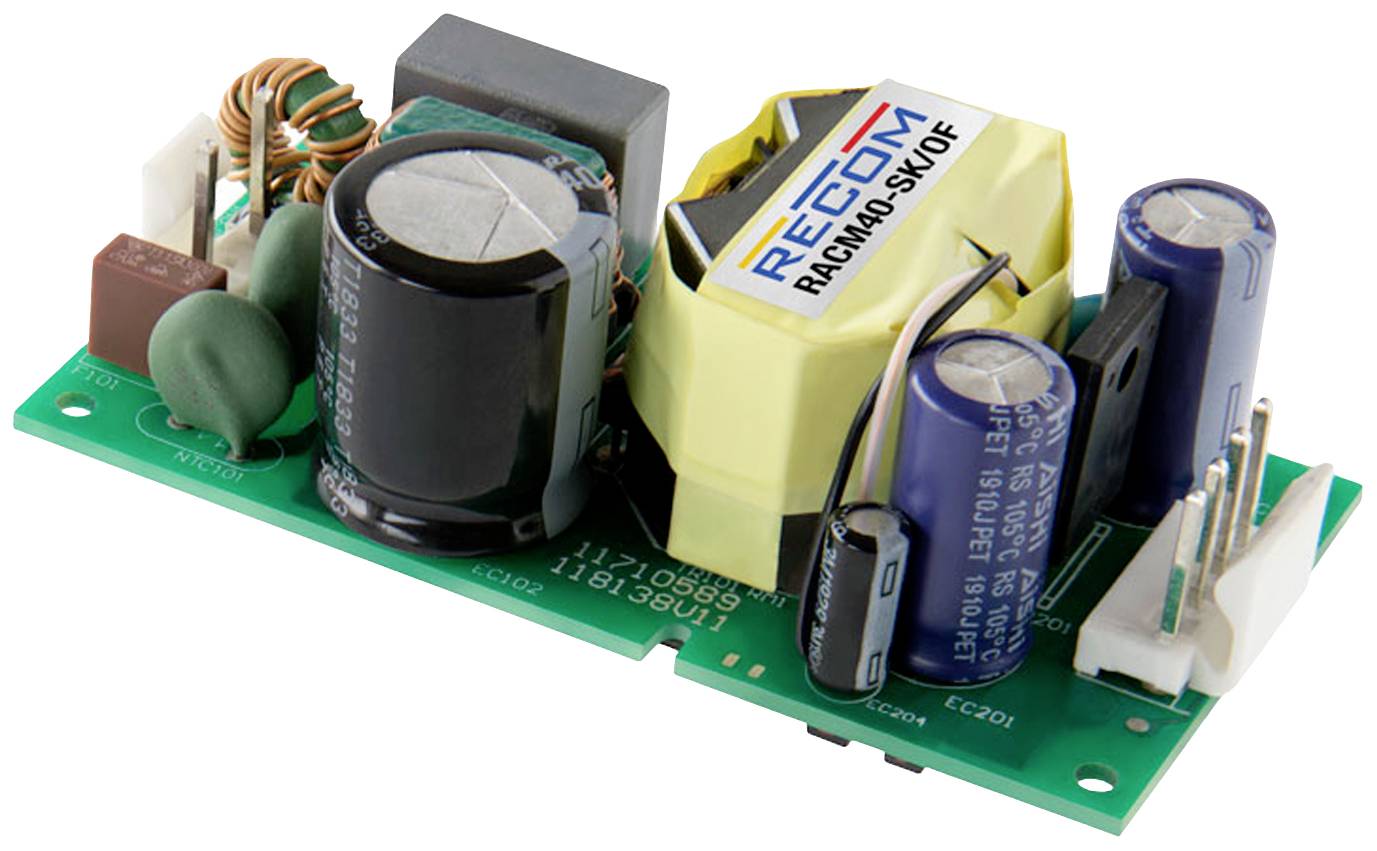 RECOM RACM40-18SK/OF AC/DC napojni modul, otvoreni okvir 120 V/DC → 18 V 2,222 A