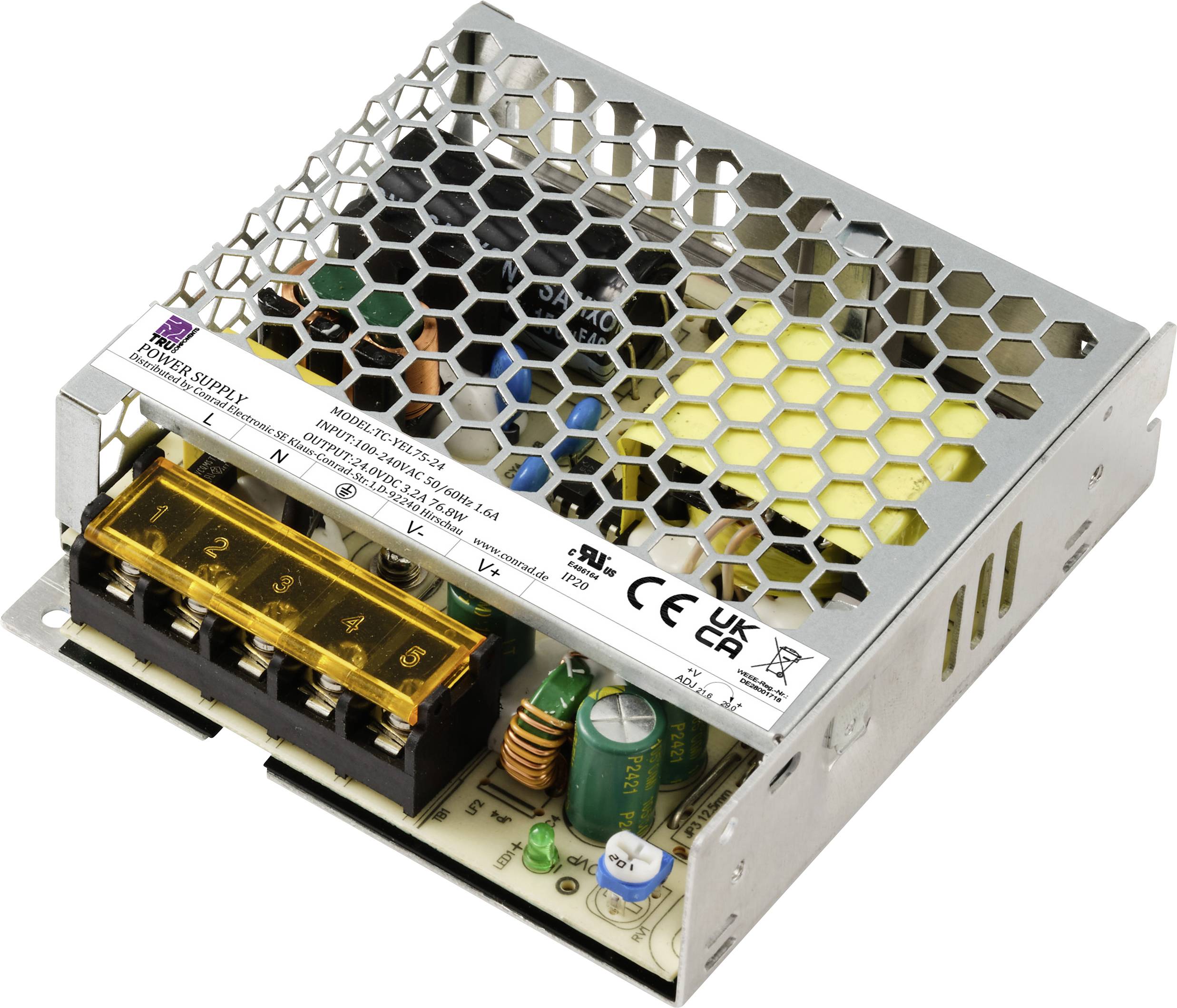 TRU COMPONENTS TC-13496732 napajanje 100 V/AC → 24 V/DC 3,2 A