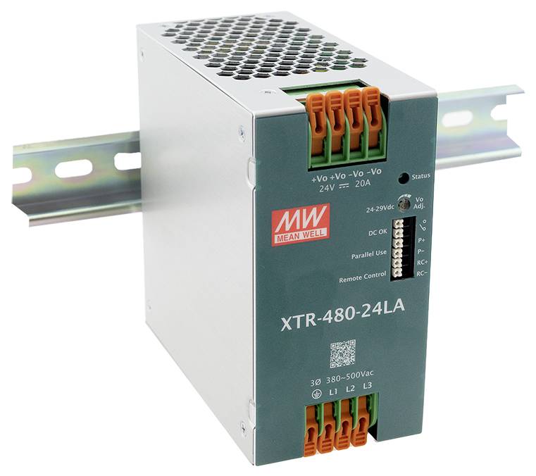 MEAN WELL XTR-480-24LA napajanje za DIN šinu 480 W