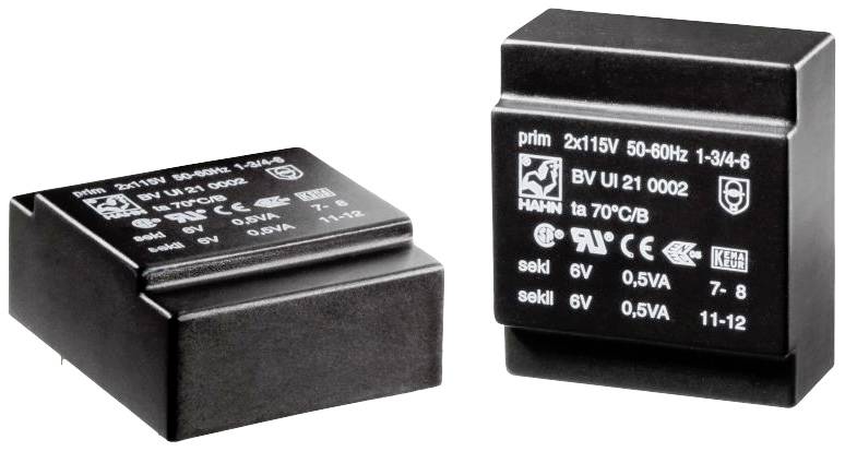 Hahn BV UI 21 0004 transformator za štampanu ploču 115 V → 12 V/AC
