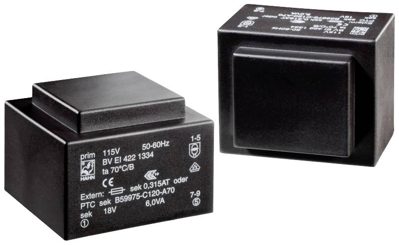 Hahn BV EI 422 1228 transformator za štampanu ploču 230 V → 18 V/AC