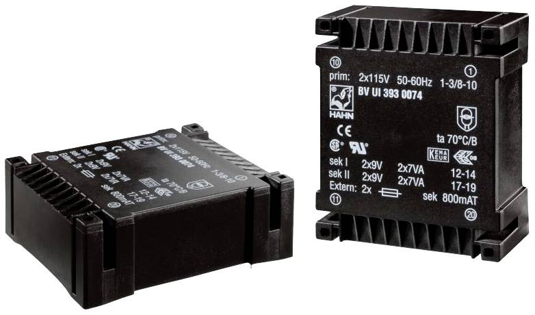 Hahn BV UI 395 0083 transformator za štampanu ploču 115 V → 15 V/AC