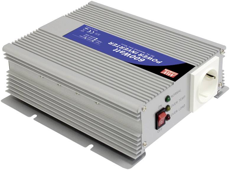 MEAN WELL A301-600-F3 inverter 10 - 15 V/DC → 230 V 600 W