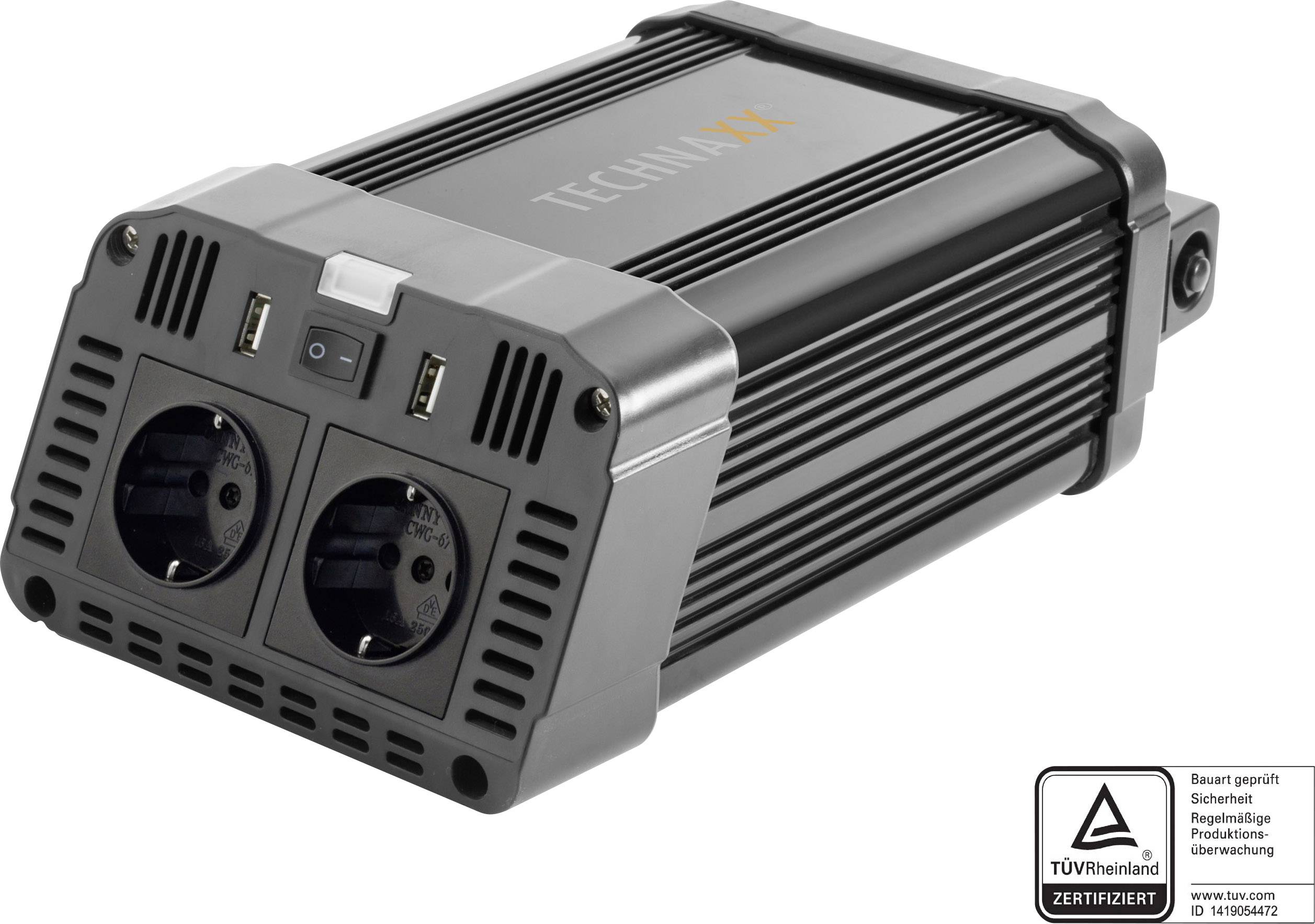 Technaxx TE16 inverter 10,5V-16V V → 230 V/AC 1200 W 2400 W