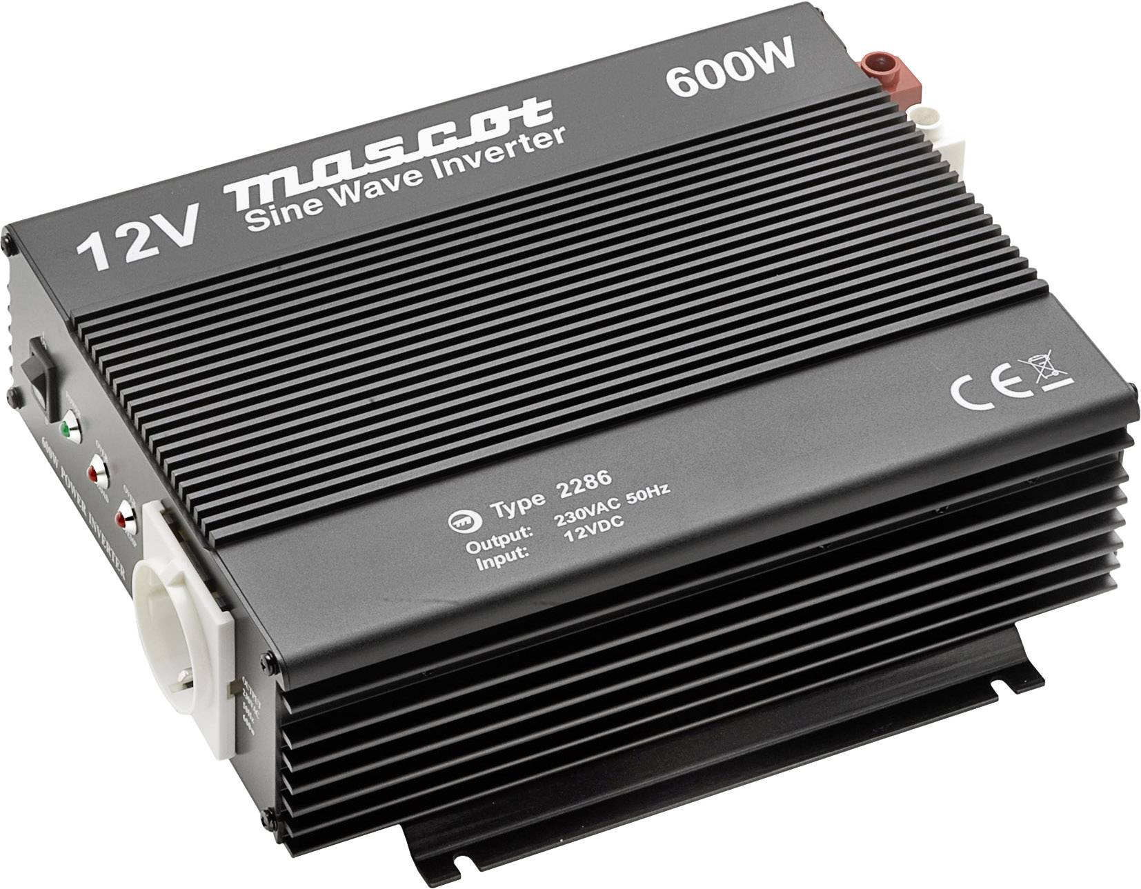 Mascot 2286 inverter 10, 15 V → 230 V/AC 600 W 1000 W