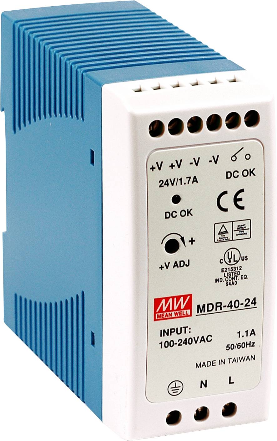MEAN WELL MDR-40-48 napajanje za DIN šinu 90 V/AC → 48 V/DC 0,83 A