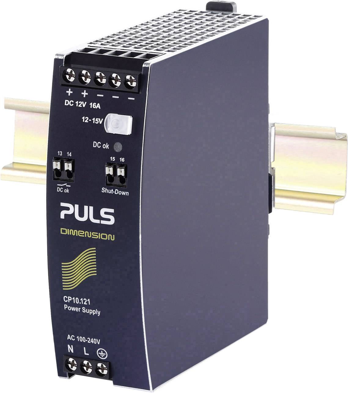 Puls CP10.121 napajanje za DIN šinu 115/230 V/AC → 12 V/DC 16 A