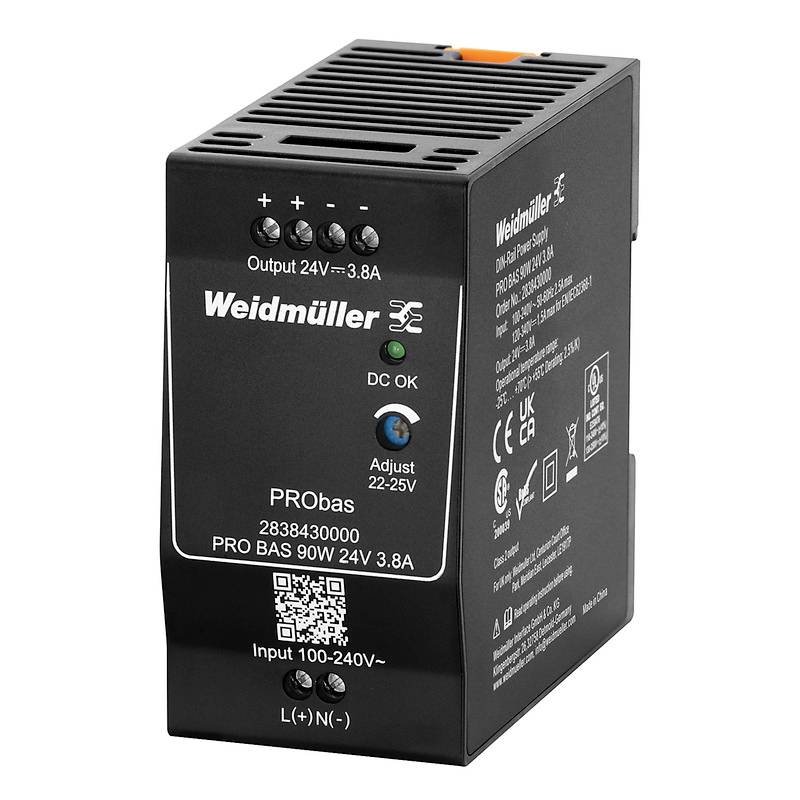 Weidmüller PRO BAS 90W 24V 3.8A napajanje za DIN šinu