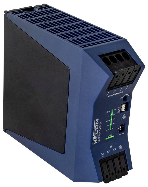 RECOM RACPRO1-T480/24 napajanje za DIN šinu 320 V/AC → 24 V 20 A 480 W