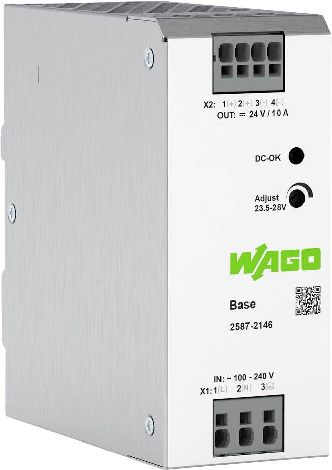 WAGO BASE napajanje za DIN šinu 100 V/AC → 24 V/DC 10 A 240 W