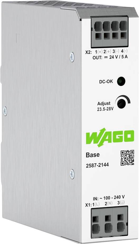 WAGO BASE napajanje za DIN šinu 100 V/AC → 24 V/DC 5 A 120 W