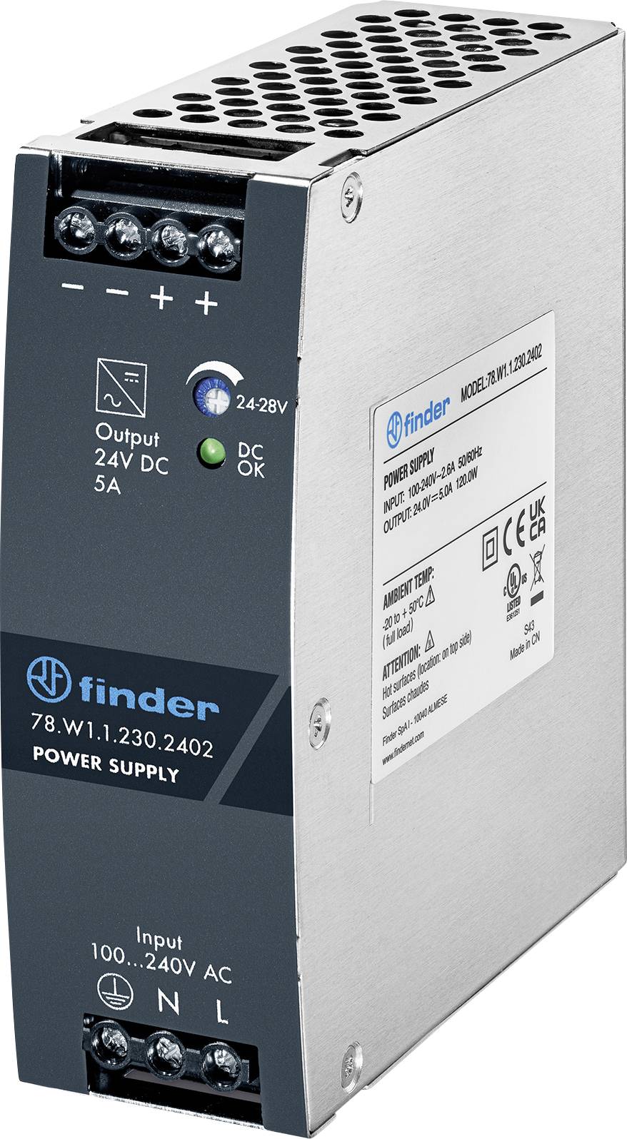 Finder 78.W1.1.230.2402 prekidačko napajanje 5 A 120 W 1 x