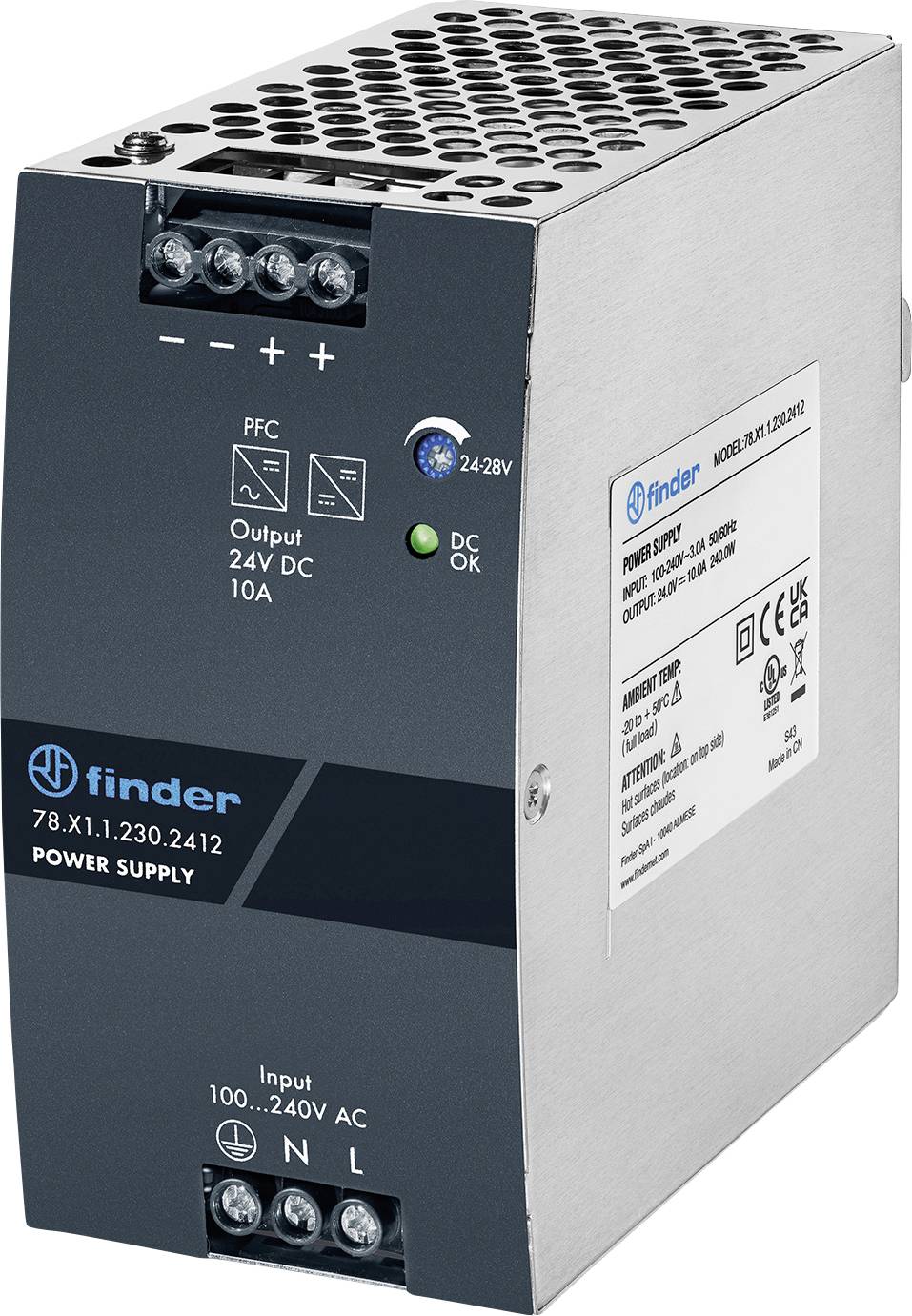 Finder 78.Y1.1.230.2412 prekidačko napajanje 20 A 480 W 1 x
