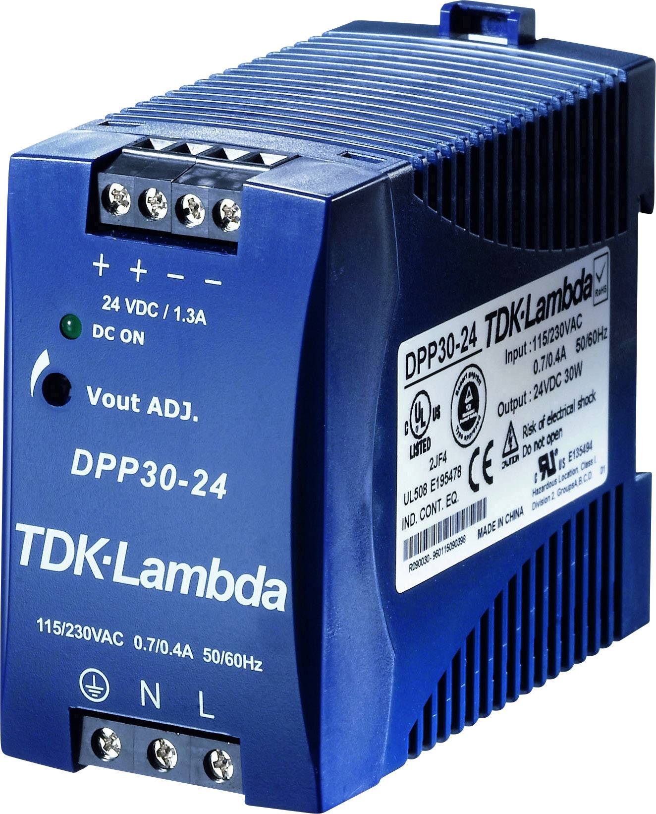 TDK-Lambda DPP-30-24 napajanje za DIN šinu 24 V/DC 1,3 A 30 W