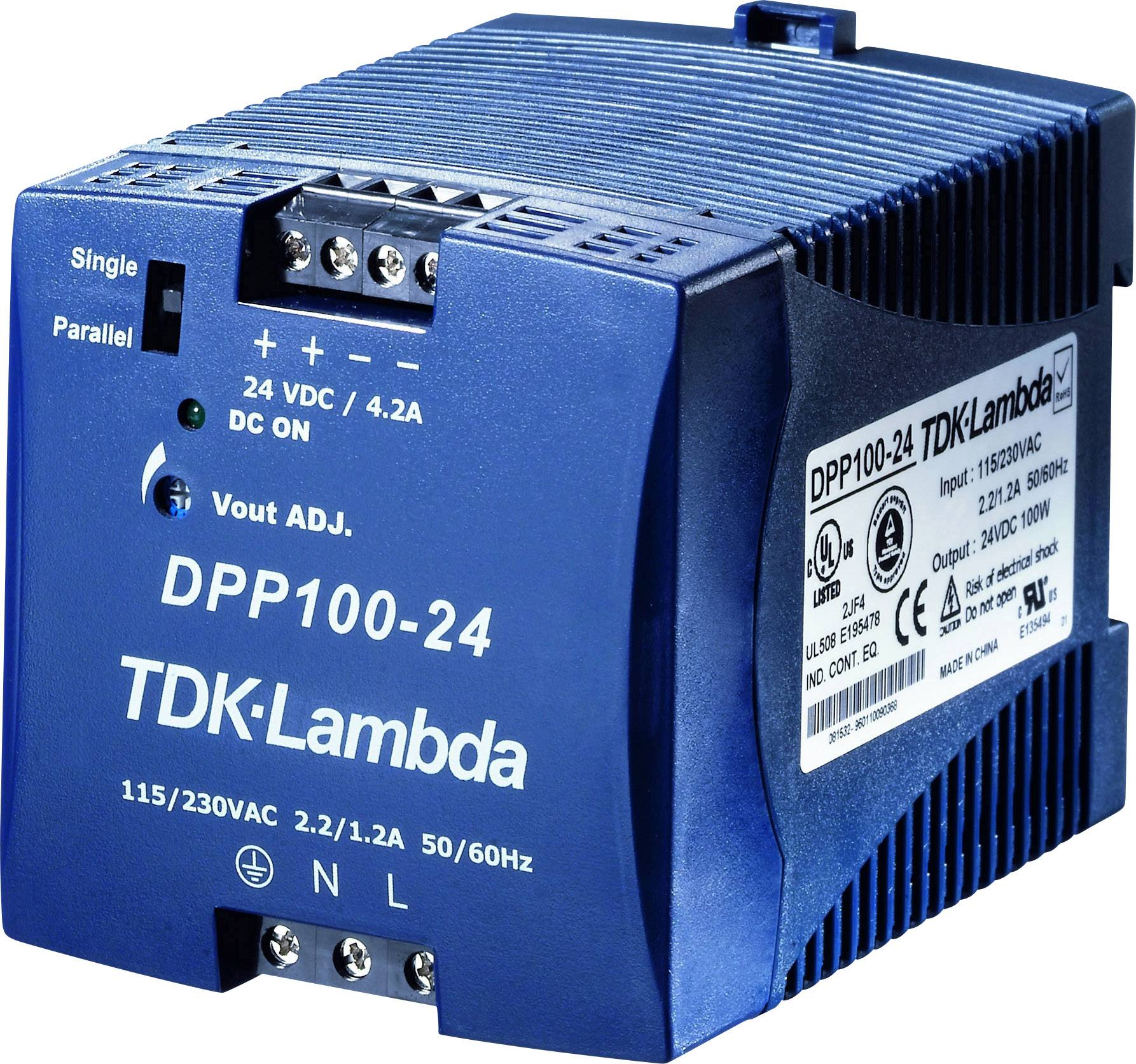 TDK-Lambda DPP-100-24 napajanje za DIN šinu 24 V/DC 4,2 A 100 W