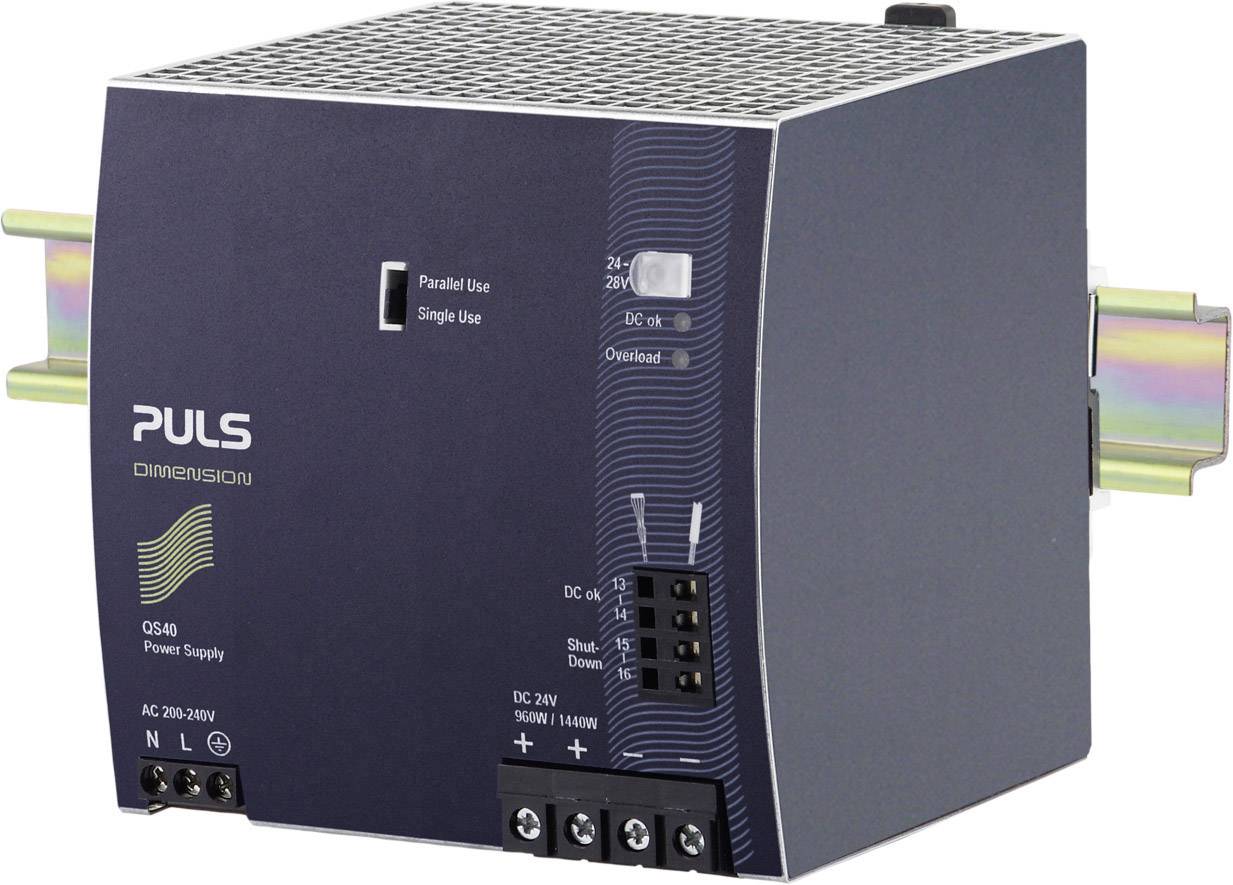 Puls QS40.244 napajanje za DIN šinu 170 - 264 V/AC → 24 V/DC 40 A