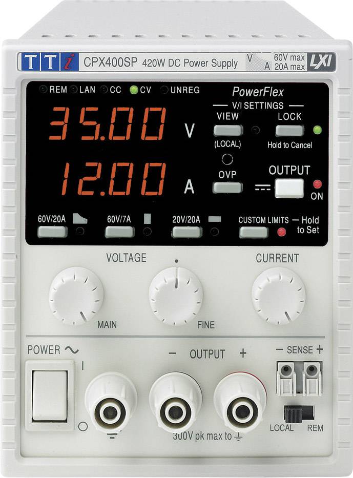 GPIB, CPX400SP laboratorijsko napajanje sa podesivim naponom 115 V/AC, 230 V/AC → 60 V/DC 20 A 420 W