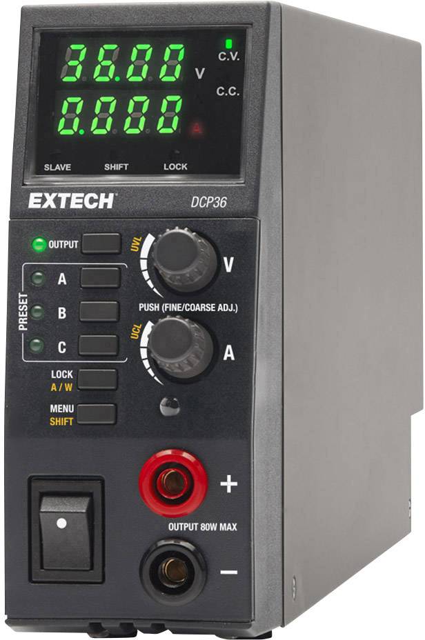 Extech DCP36 laboratorijsko napajanje sa podesivim naponom 36 V 5 A 80 W