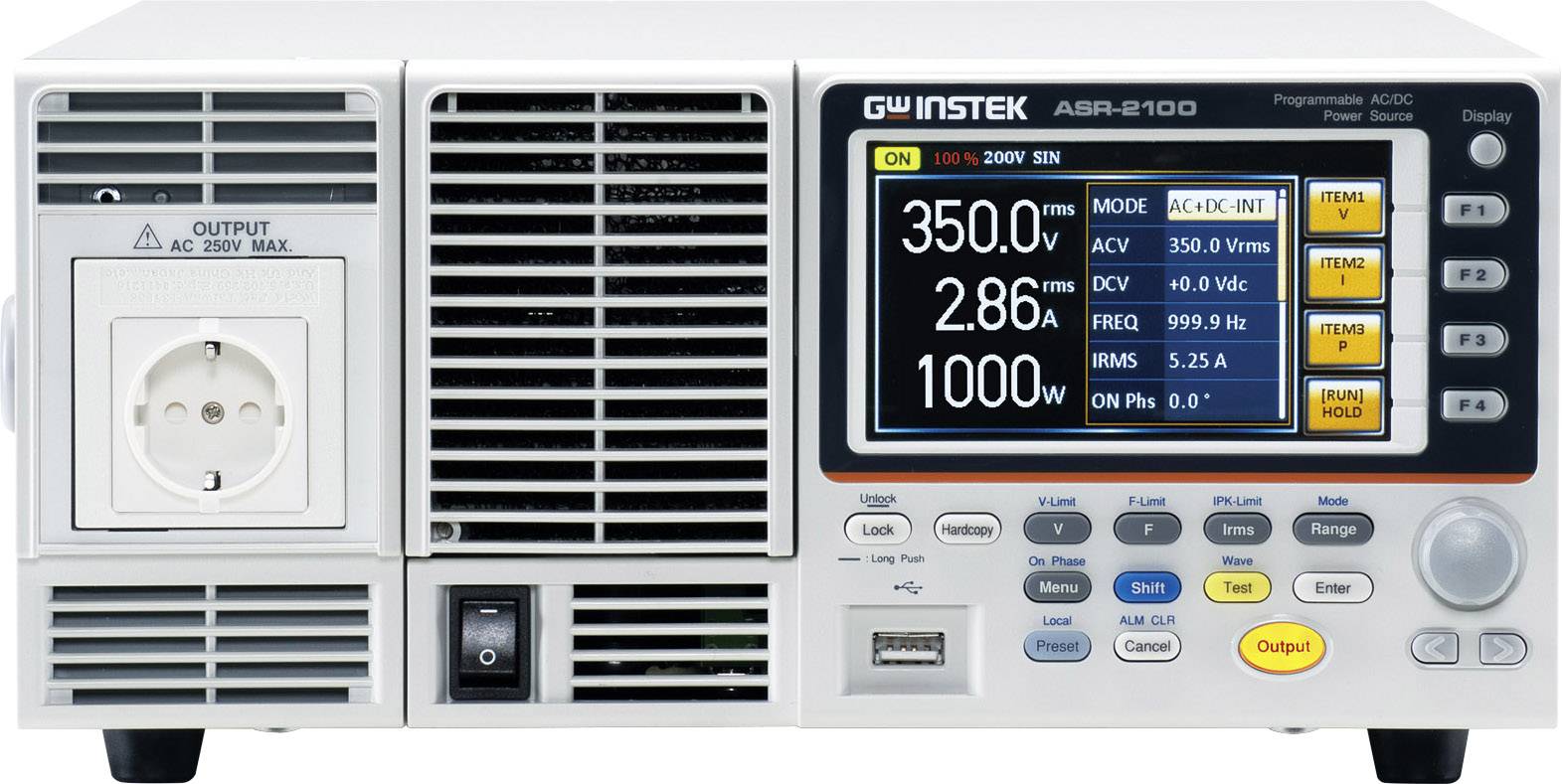 GW Instek ASR-2050 Euro laboratorijsko napajanje sa podesivim naponom 240 V/AC → 500 V 5 A 500 W
