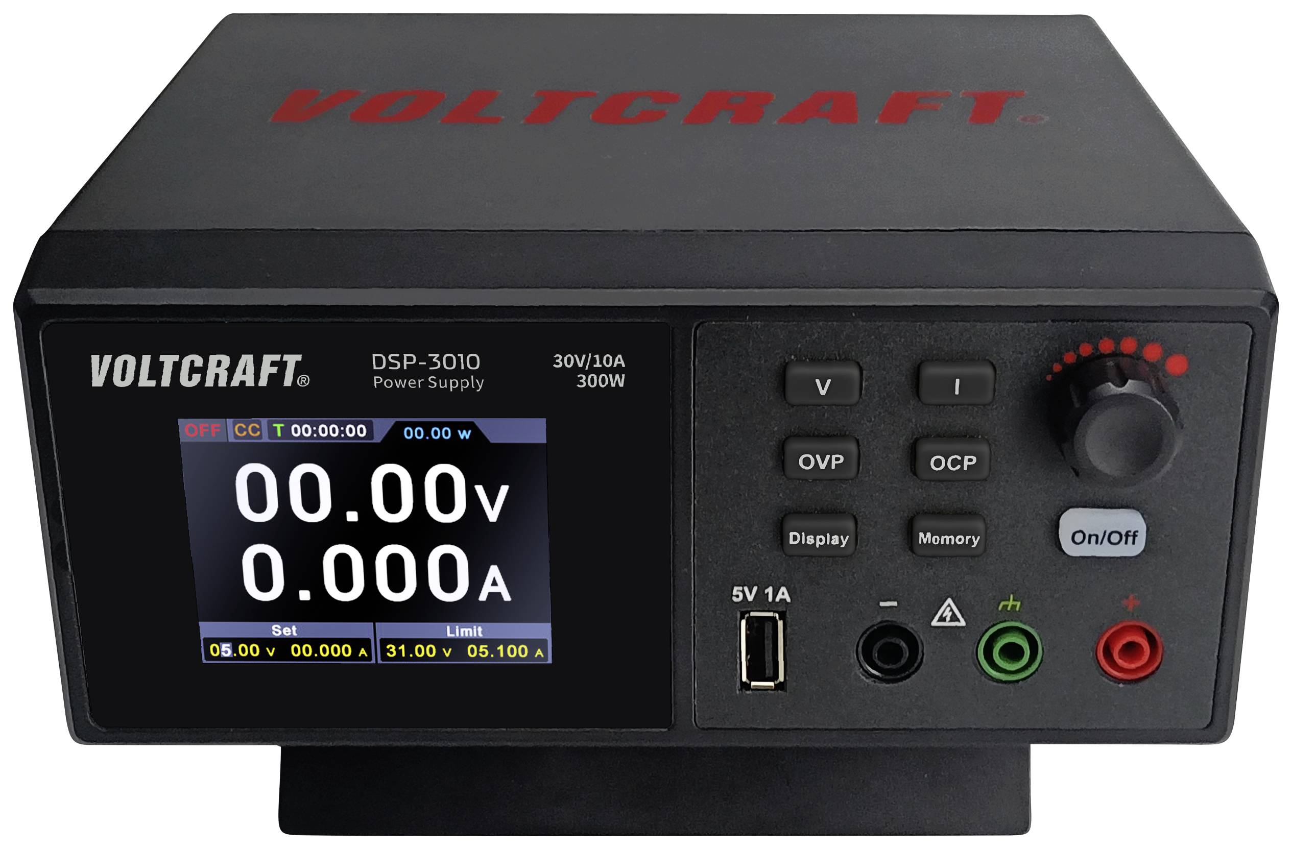 VOLTCRAFT DSP-3010 laboratorijsko napajanje sa podesivim naponom 230 V/AC → 30 V 10 A 300 W