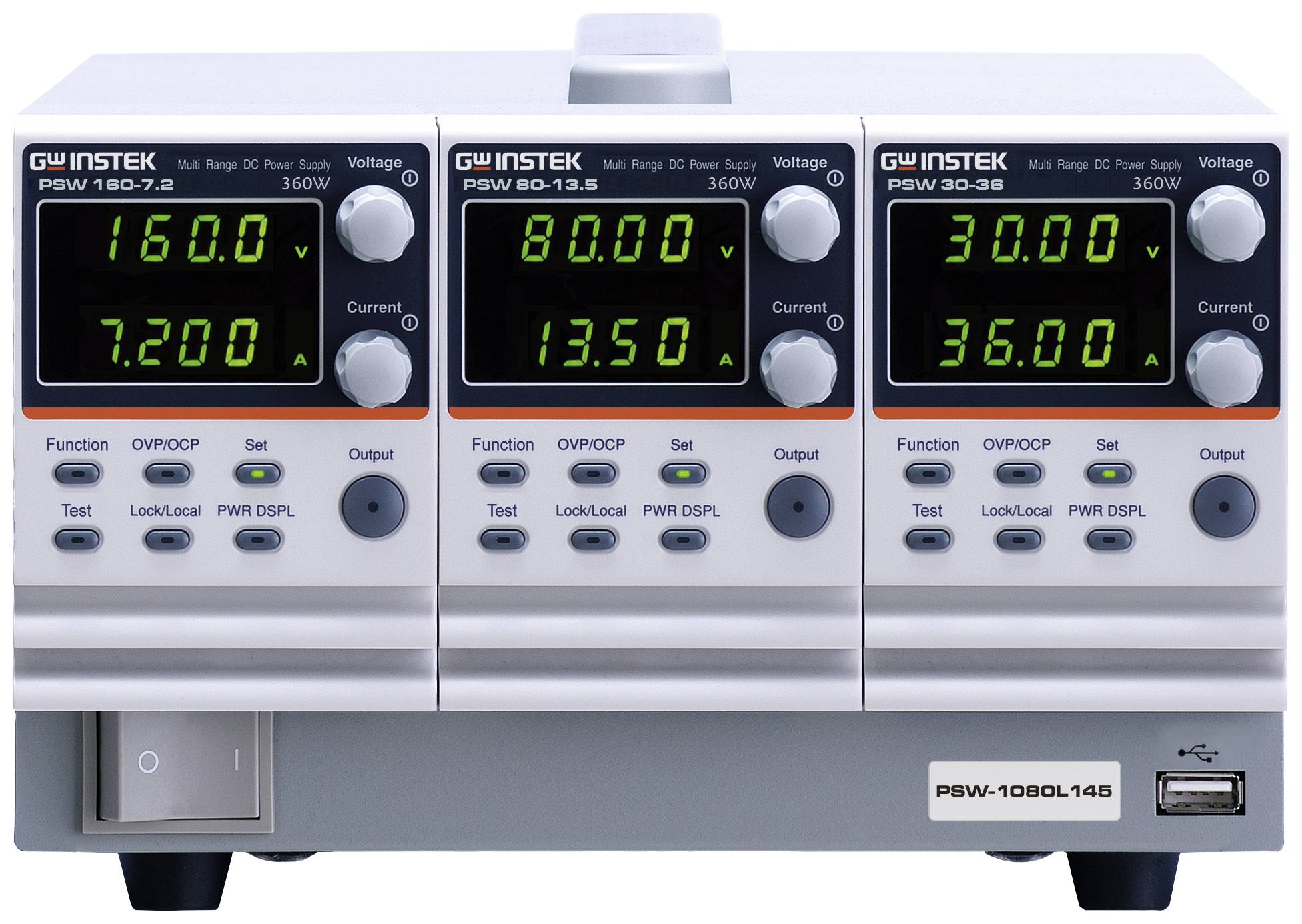 GW Instek PSW-1080L445 laboratorijsko napajanje sa podesivim naponom 100 V/AC, 240 V/AC → 80 V/DC 13,5 A