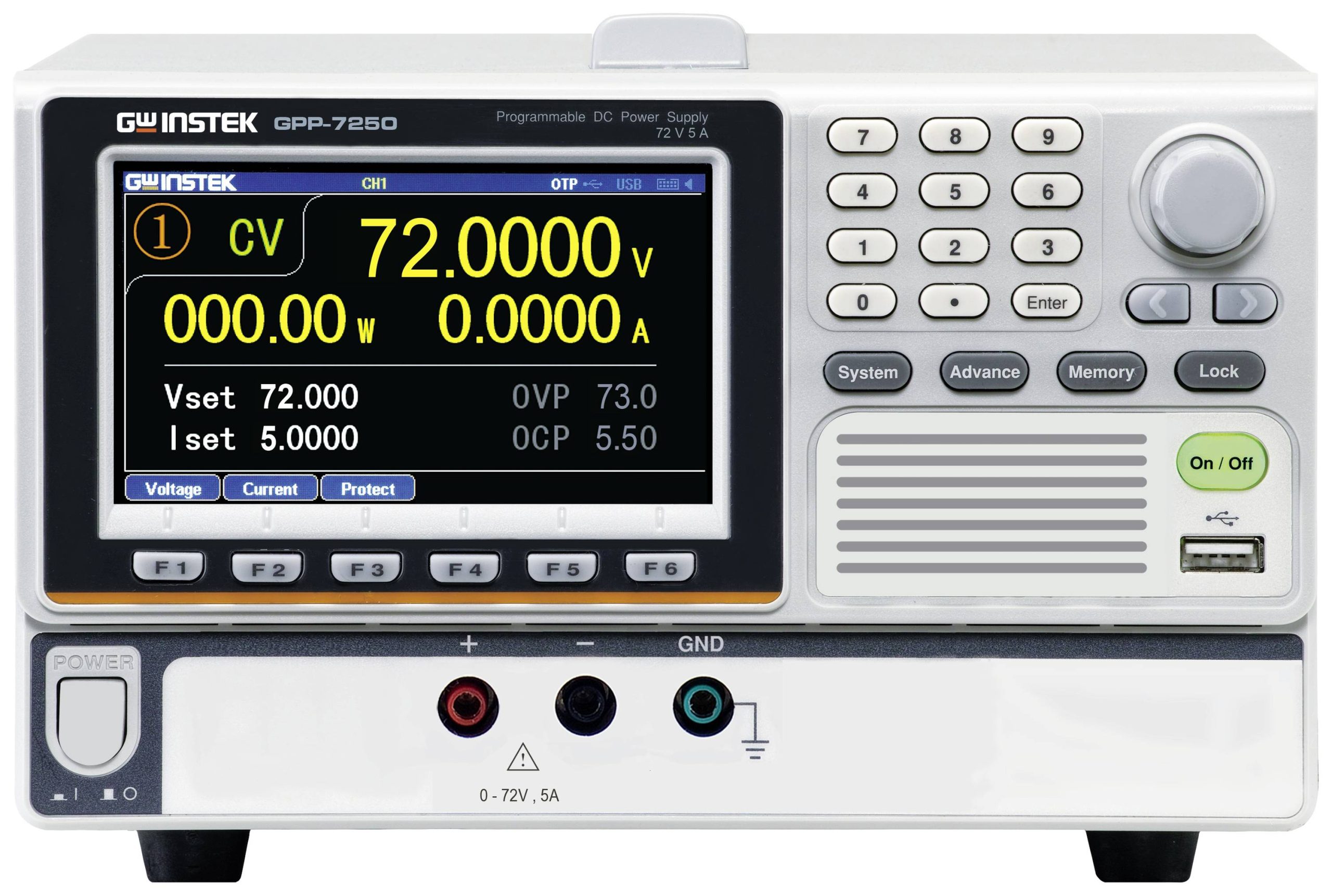GW Instek GPP-7250L laboratorijsko napajanje sa podesivim naponom 72 V 5 A 680 W