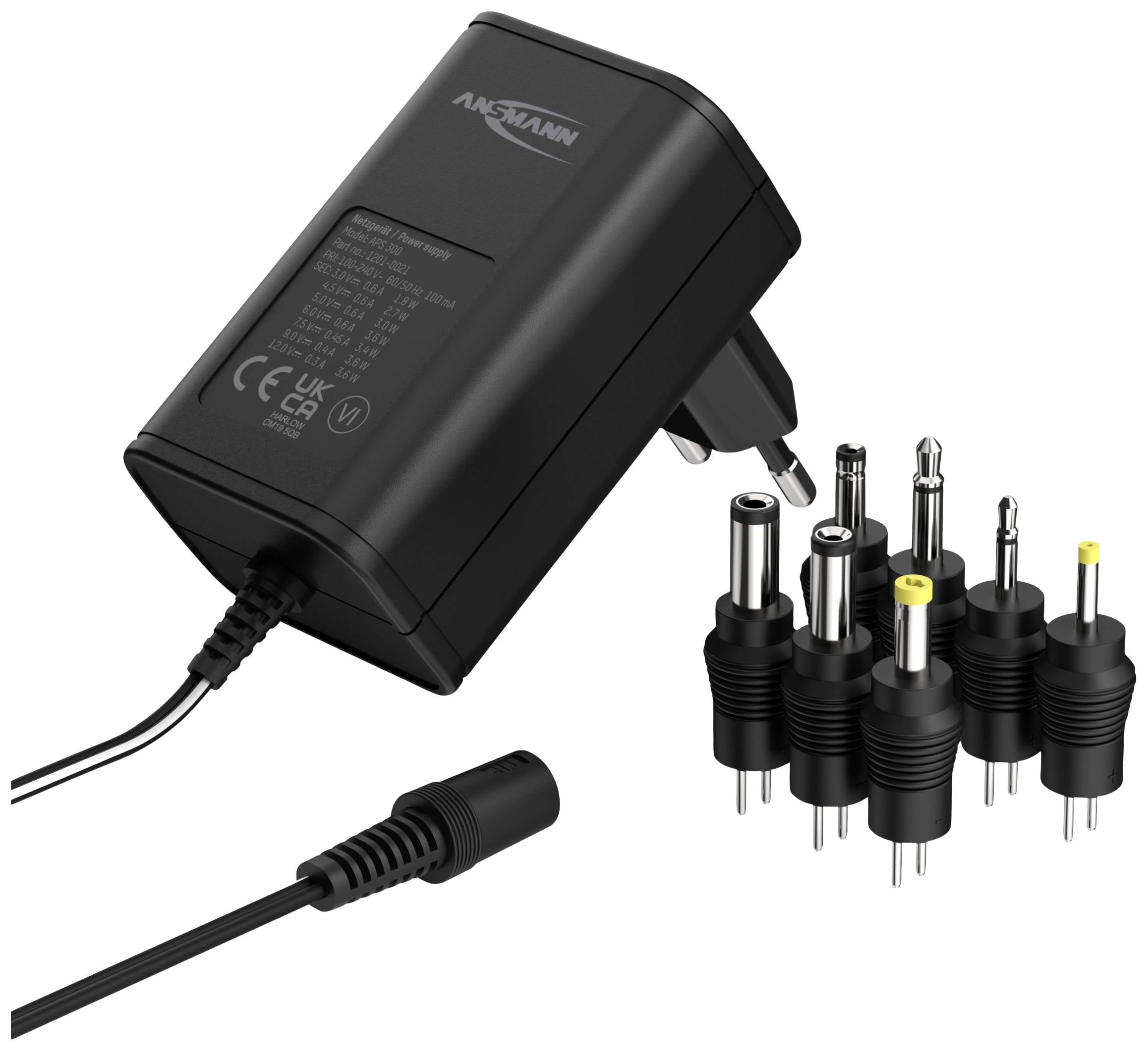 Ansmann APS 300 adapter za napajanje sa podesivim naponom 300 mA 3,60 W 1 x