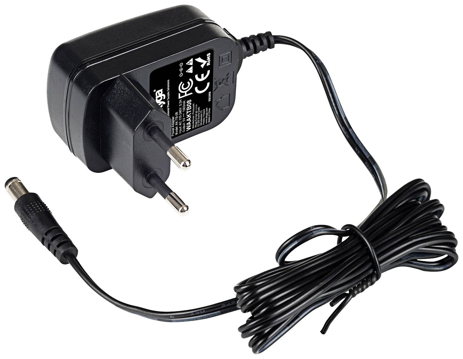Akyga AK-TB-08 adapter za napajanje sa fiksnim naponom 110 V/AC → 5 V 1 A 5 W