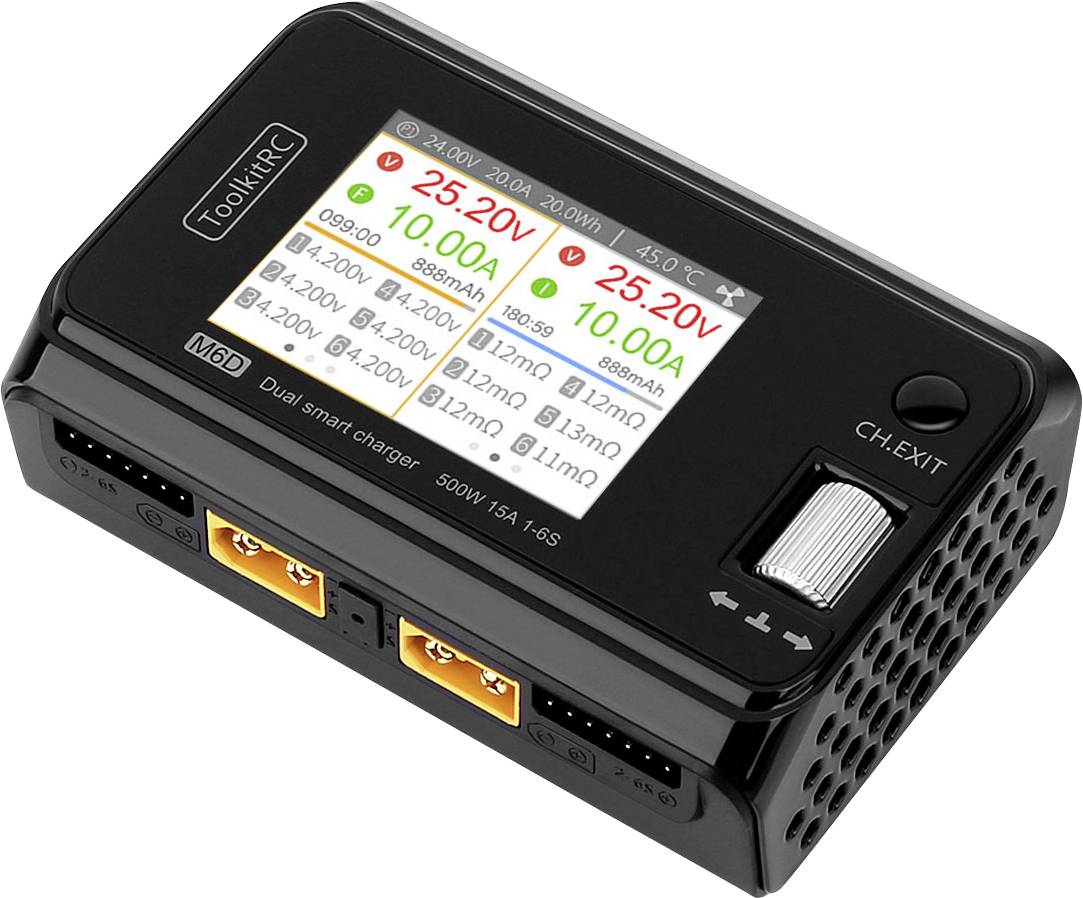 Toolkit TK10800 punjač za modelarstvo 25 A 500 W LiPo/LiFePO4/Li-Ion/LiHV