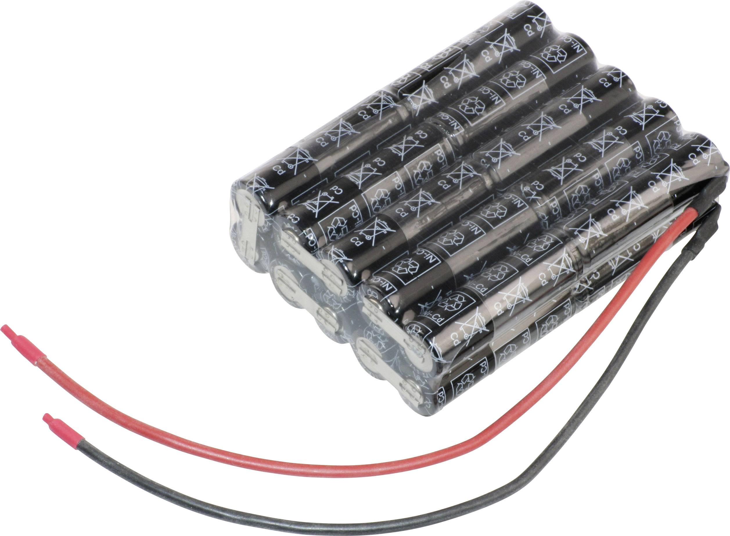 Panasonic Würfel F2x5x2 akumulatorski paket NiCd 24 V 600 mAh AA (Mignon)