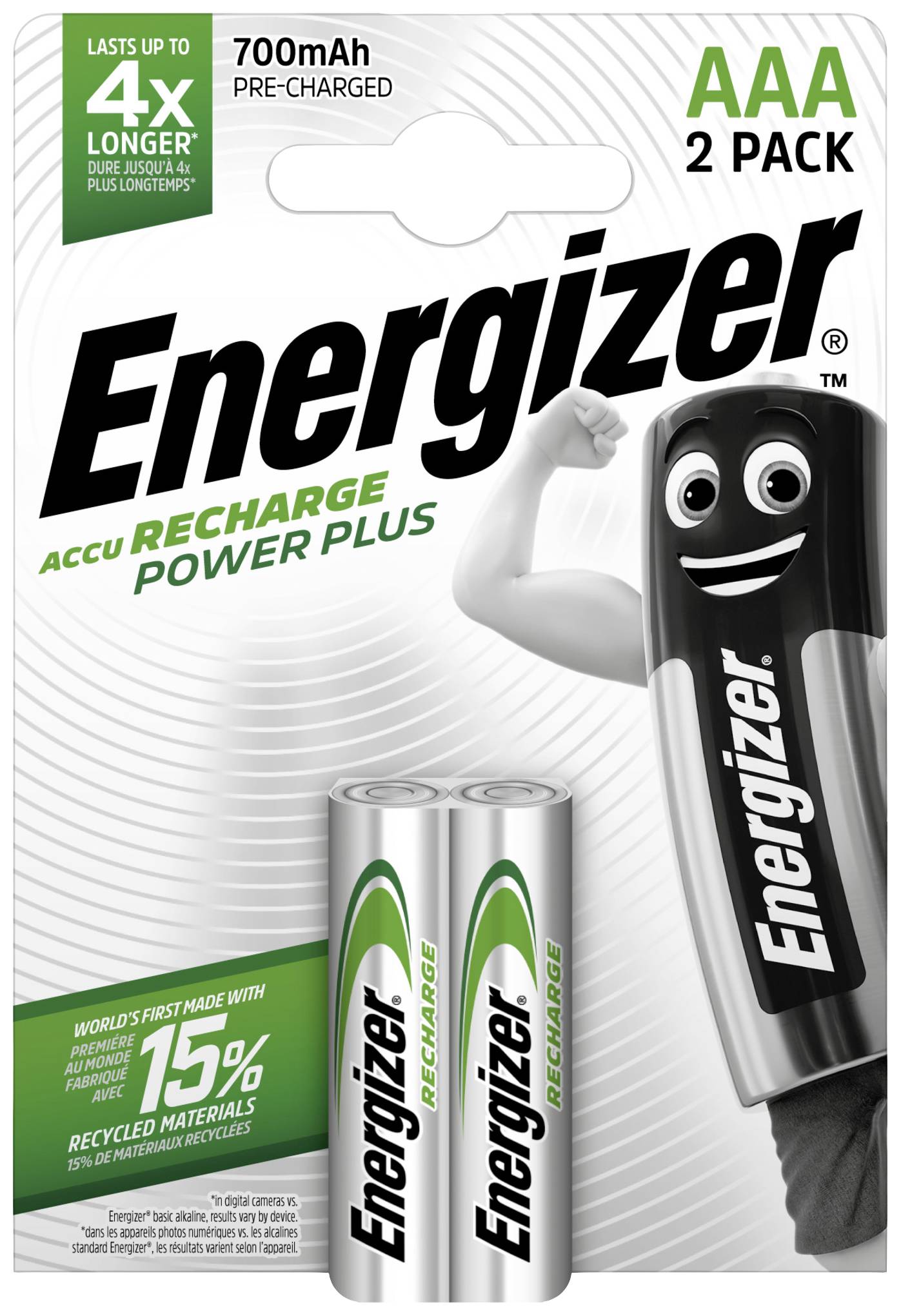 Energizer Power Plus HR03 punjiva AAA baterija NiMH 1,2 V 700 mAh AAA (Micro) 10,5 mm